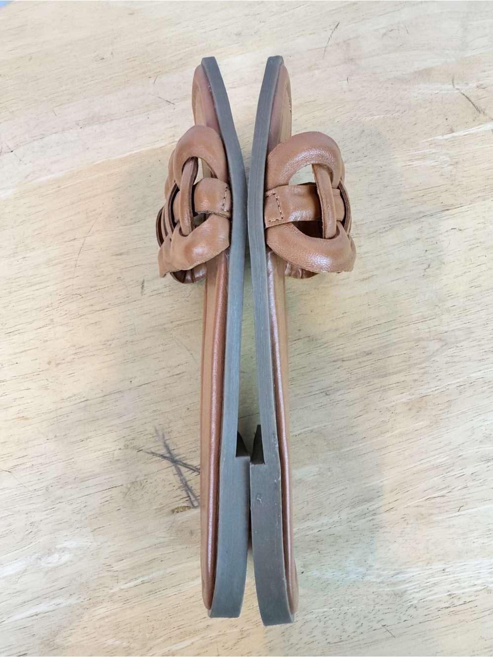 Kenneth Cole | Saddle Brown Slide Sandal, 8 - Picture 7 of 10